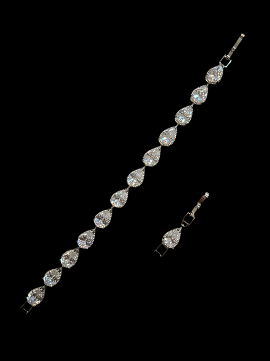 raindrop silver bracelet