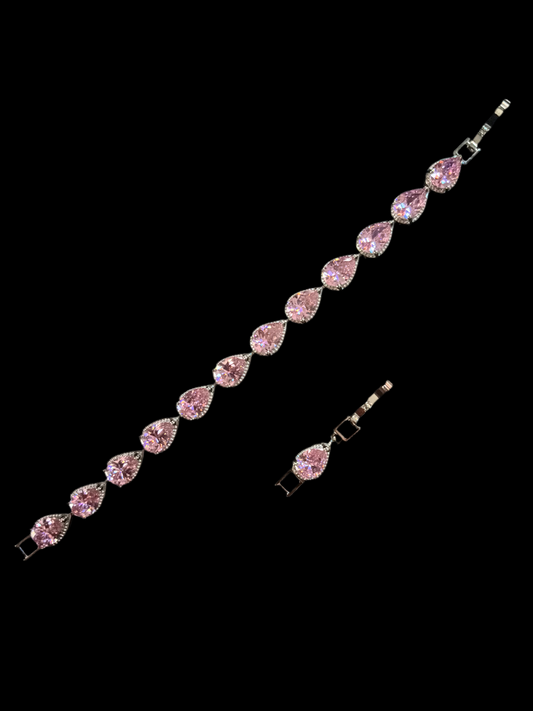 pink raindrop bracelet