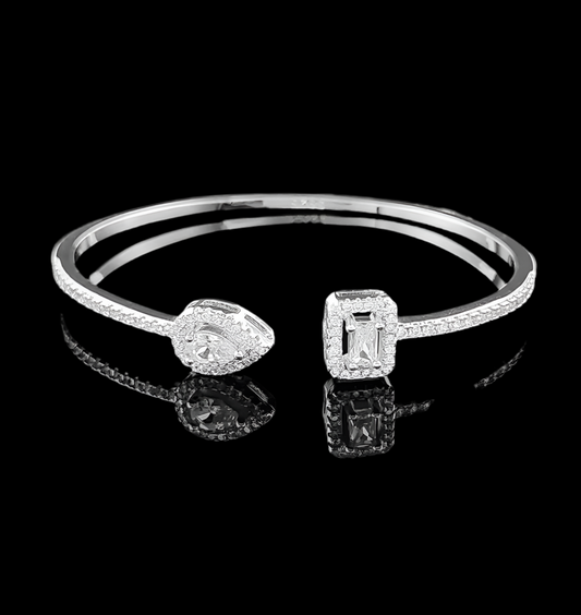 open silver bracelet