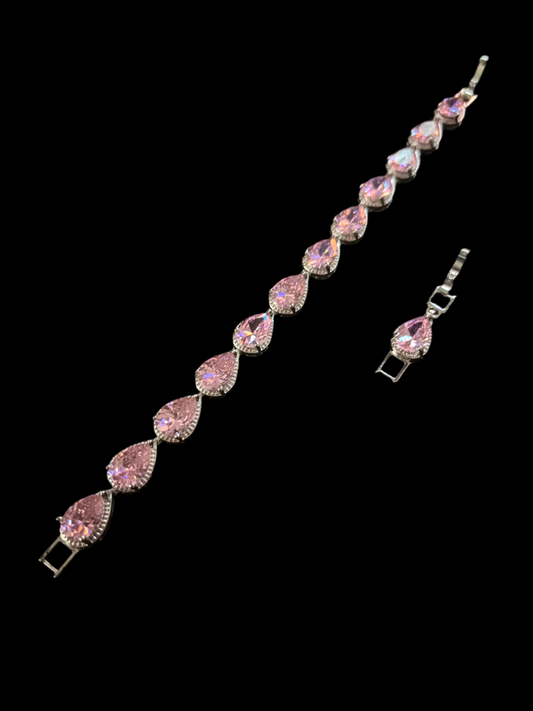 pink raindrop bracelet