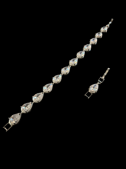 raindrop silver bracelet